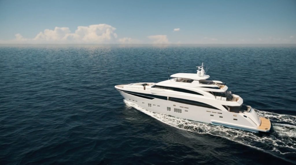 Yacht at sea