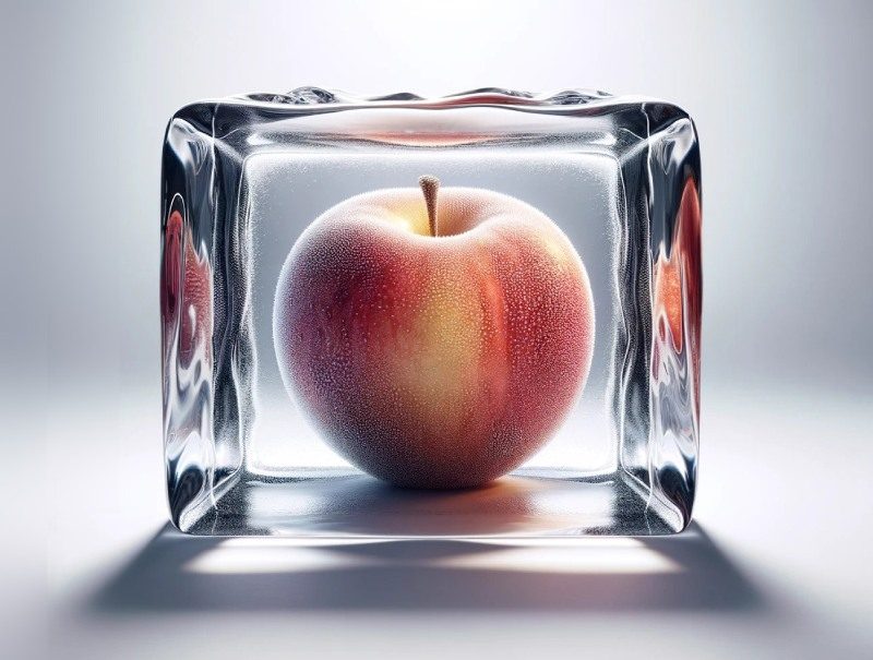 apple-ice-cube-01-800w Apple in Ice Cube illustration